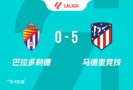 西甲-馬競5-0巴拉多利德 格列茲曼破門小蜘蛛傳射