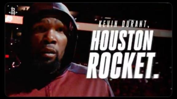 火箭官方公布杜蘭特生涯履歷：歡迎加入休斯敦！